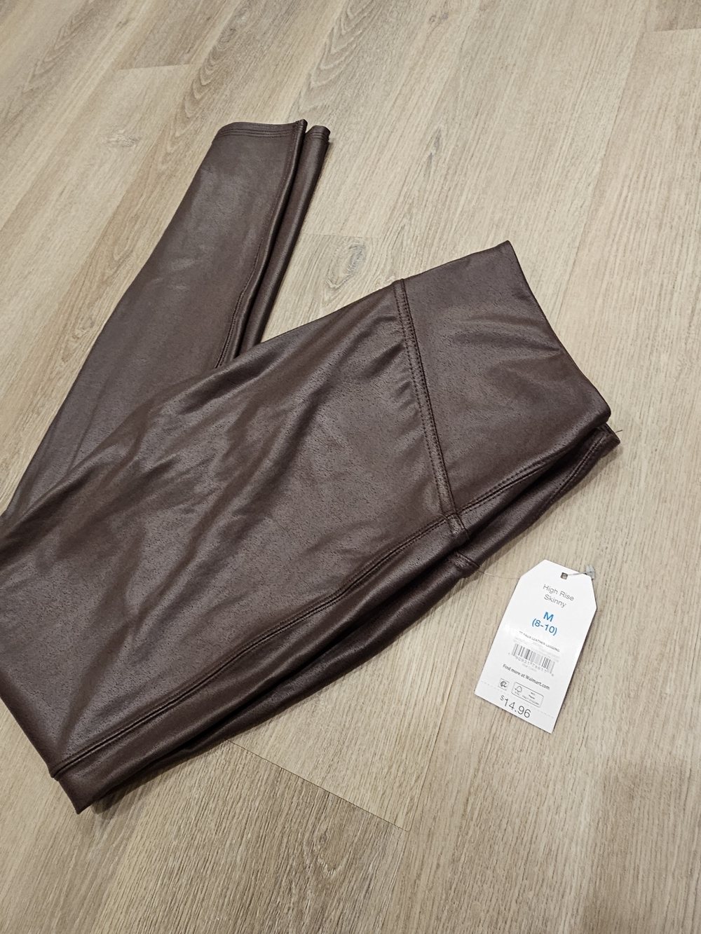 No Boundaries Brown Faux Leather Leggings